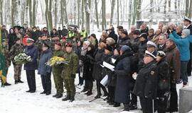 Žuvusiųjų pagerbimo ceremoniją prie paminklo 1923 m. sukilimo dalyviams