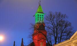 Atminimo laužas sausio 13-ajai prie Klaipėdos miesto savivaldybės