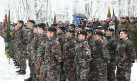 Žuvusiųjų pagerbimo ceremoniją prie paminklo 1923 m. sukilimo dalyviams