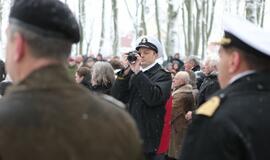 Žuvusiųjų pagerbimo ceremoniją prie paminklo 1923 m. sukilimo dalyviams