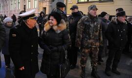 Atminimo laužas sausio 13-ajai prie Klaipėdos miesto savivaldybės