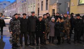 Atminimo laužas sausio 13-ajai prie Klaipėdos miesto savivaldybės