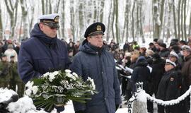 Žuvusiųjų pagerbimo ceremoniją prie paminklo 1923 m. sukilimo dalyviams