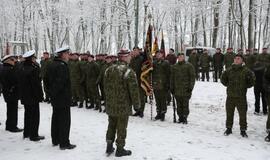 Žuvusiųjų pagerbimo ceremoniją prie paminklo 1923 m. sukilimo dalyviams