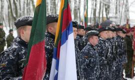 Žuvusiųjų pagerbimo ceremoniją prie paminklo 1923 m. sukilimo dalyviams