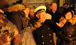 Atminimo laužas sausio 13-ajai prie Klaipėdos miesto savivaldybės