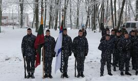 Žuvusiųjų pagerbimo ceremoniją prie paminklo 1923 m. sukilimo dalyviams