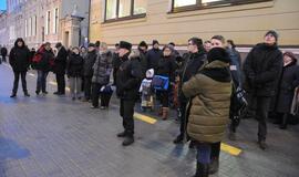 Atminimo laužas sausio 13-ajai prie Klaipėdos miesto savivaldybės