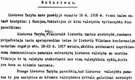 1000000 eurų už Vasario 16-osios Nepriklausomybės Akto originalą