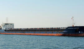 Klaipėdos uoste laivas kliudė rampą