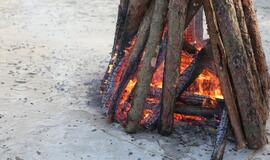 Šventojoje su More sudegintos negandos