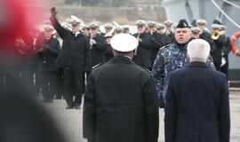 Lietuvos kariai išlydimi į misiją Viduržemio jūroje