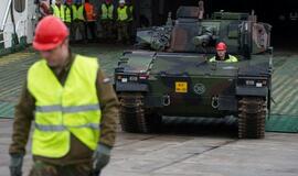 Klaipėdos uoste - Nyderlandų karių kovinė technika