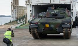 Klaipėdos uoste - Nyderlandų karių kovinė technika