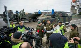 Klaipėdos uoste - Nyderlandų karių kovinė technika