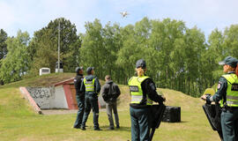 Gaisravietes Neringoje policija žvalgė dronais