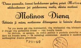 Motinos diena. Šventės istorija