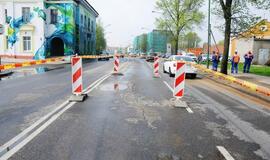 Pilies gatvė paplūdo vandeniu