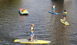 Į upės paradą susirinko 150 irkluotojų