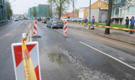 Pilies gatvė paplūdo vandeniu