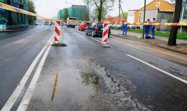 Pilies gatvė paplūdo vandeniu