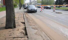 Pilies gatvė paplūdo vandeniu