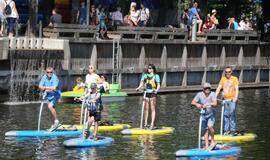 Į upės paradą susirinko 150 irkluotojų