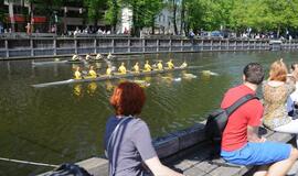 Į upės paradą susirinko 150 irkluotojų