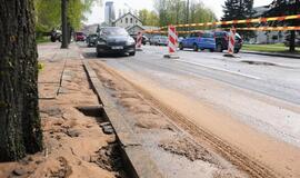 Pilies gatvė paplūdo vandeniu