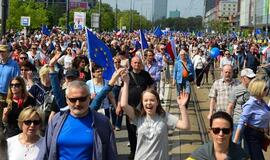 Varšuvoje vyksta antivyriausybinis protestas