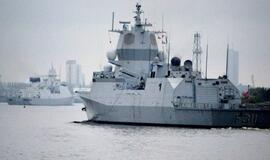 Vessels of Standing NATO Maritime Group One dock in Klaipeda