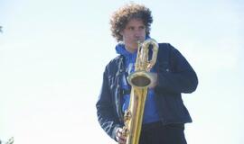 Piliavietėje iškilmingai pakelta Klaipėdos miesto vėliava