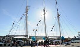 Piliavietėje iškilmingai pakelta Klaipėdos miesto vėliava