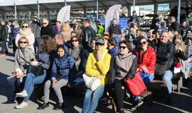 Džiazuojančių klaipėdiečių žvarbus oras neatbaidė