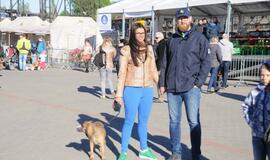 Piliavietėje iškilmingai pakelta Klaipėdos miesto vėliava