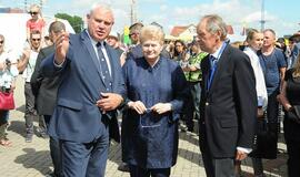 Didžiųjų burlaivių fiestoje lankėsi ir prezidentė