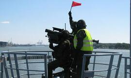 Lietuvos kariuomenės Oro gynybos bataliono kariai dalyvauja pratybose „Gintarinė strėlė“ Baltijos jūroje