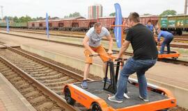 Klaipėdiečiai išbandė drezinas