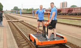 Klaipėdiečiai išbandė drezinas