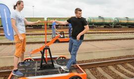 Klaipėdiečiai išbandė drezinas