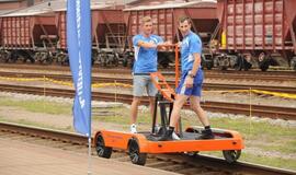 Klaipėdiečiai išbandė drezinas