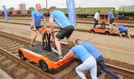 Klaipėdiečiai išbandė drezinas