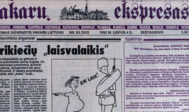 "Vakarų ekspresas". 1992 07 04