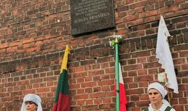 Atidengta memorialinė lenta Jurgiui Arnašiui atminti