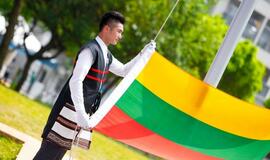 Taipėjuje iškelta Lietuvos trispalvė