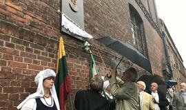 Atidengta memorialinė lenta Jurgiui Arnašiui atminti