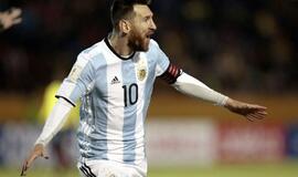 Lionelio Mesio vedami Argentinos futbolininkai iškovojo kelialapį į pasaulio čempionatą