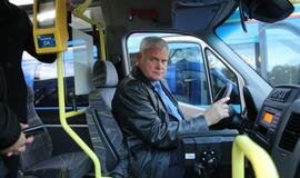 Naujųjų mėlynųjų mažųjų autobusų pristatymas