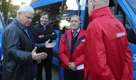 Naujųjų mėlynųjų mažųjų autobusų pristatymas