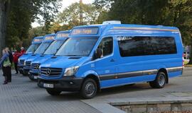 Naujųjų mėlynųjų mažųjų autobusų pristatymas